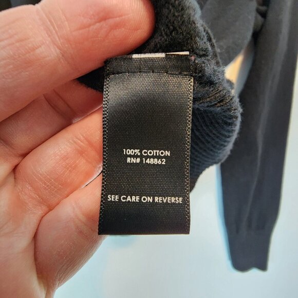 Torrid Women's Sequin Heart "Good Girl Bad Girl" Black Cotton Sweater 0X Lg | 12 - Picture 8 of 11